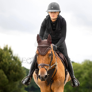 Cache-oreilles pour cheval personnalisé, voile anti-mouches équestre, protection des oreilles en maille et laine pour l'équitation, l'entraînement et la compétition, outils équestres - Product Image 4