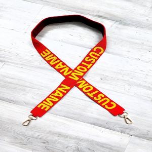 Correa de Bolso Deportiva con Cuentas de Cristal y Algodón, Accesorio de Bolso Elegante Hecho a Mano con Personalización, Perfecto para el Día del Juego - Product Image 4