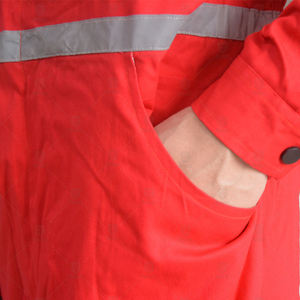 Factory Custom FR <b>Fire</b> Resistant Cotton Coveralls Reflective Tape High Visibility Safety Workwear Industrial Protective Uniform - Product Image 3