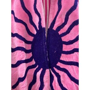 Hand Embroidered <b>Velvet</b> Cotton Jacket <b>Women</b> Mandarin Collar Full Sleeve Winter Bohemian Eye Pattern Open Front <b>Coat</b> - Product Image 4