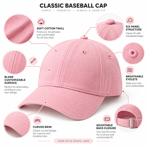 Wholesale 100% Cotton Baseball Custom Logo Team <b>Caps</b> Dad Customize Fashion <b>Blank</b> Sports Hats and <b>Caps</b> - Product Image 5