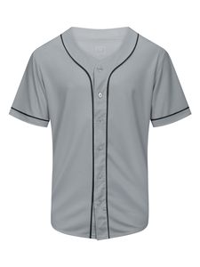 Top for Hip Hop and Street Fashion Looks Classic Sports <b>Baseball</b> Jersey Shirt with Modern Tailored Finish - Product Image 1