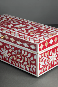 Cajas de regalo de joyería cuadradas de lujo románticas con Incrustaciones de nácar Craftsy Home Wood Home Ware Precios bajos al por mayor Embalaje - Product Image 4