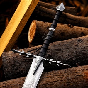 Espada Medieval de Fantasía Hecha a Mano, Réplica de Espada de Dos Manos con Hoja de Acero al Carbono, para Cosplay, Exhibición o Regalo para Él - Product Image 1