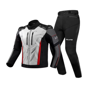 Red Black Motorcycle <b>Racing</b> <b>Jacket</b> and Pants Protective Riding Suit Breathable Waterproof Motorbike <b>Racing</b> Wear - Product Image 5