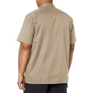 เสื้อเชิ้ตยูนิฟอร์มทำงานผู้ชายแบบสั่งทำพิเศษ สีแดง - Product Image 2