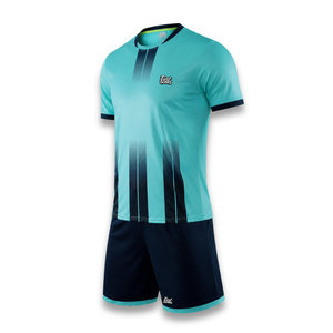 Conjunto de Camiseta de Fútbol Sublimada Personalizada, Uniforme de Fútbol de Poliéster de Secado Rápido de Manga Corta para Hombre, Impresión del Nombre del Jugador en la Espalda, para Todas las Temporadas - Product Image 4