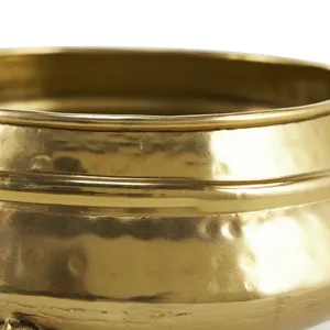 Ensemble de pots à fleurs en laiton, style vintage traditionnel, diamètre 10,38 pouces et 13,50 pouces, avec trois pieds, pour la décoration intérieure - Product Image 6