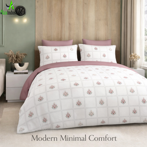 Premium Super King Cotton <b>Bedding</b> <b>Set</b> | Soft Printed Bedspread with Pillow Covers Breathable Durable Elegant Textile Collection - Product Image 4