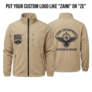 Mens 240g Premium Sherpa Polar Fleece <b>Running</b> <b>Jacket</b> Full Zip for Custom Embroidery Woven Patch Embossed Waterproof <b>Reflective</b> - Product Image 1