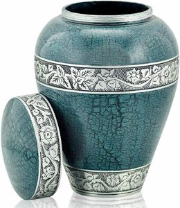 <b>Memorial</b> container remembrance urn funeral <b>keepsake</b> stylish urn decorative metal vase tabletop urn ceremonial urn storage urn - Product Image 3