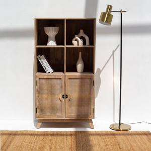 Vitrina de Ratán Merino Prime de Vandana, Mueble de Almacenamiento Moderno con Diseño Tejido Natural - Product Image 3