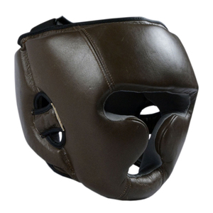 Protector de Cabeza de Boxeo de Cuero Negro con Logotipo Personalizado Profesional de Alta Calidad, Protectores de Cabeza de Cuero Duraderos Personalizados - Product Image 3