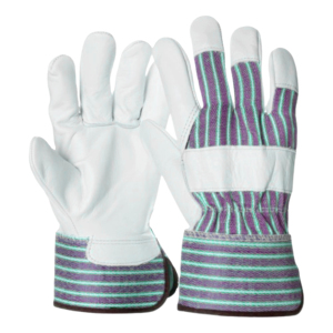 Cheapest Rates Leather Made Safety <b>Gloves</b> With Striped Palm High Quality Cuff Non Slip Heavy Duty Regular Rigger <b>Glove</b> - Product Image 2