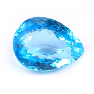 Topacio Azul Suizo, Corte Facetado en Forma de Pera, 19x25mm, Peso 53 Quilates, Gema Suelta, Proveedor al por Mayor, Precio de Fábrica, Gema de Alta Calidad - Product Image 2