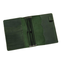Carnet de voyage spirale en cuir véritable fait main avec logo personnalisé, porte-cartes et porte-stylo, organisateur de journal vintage rechargeable