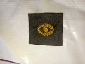Nonwoven Felt Circular Embroidered <b>Patch</b> with Blue Background and Yellow Yin Yang Design <b>Sew</b>-<b>On</b> Fabric Badge - Product Image 5