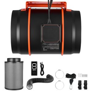 Kit Ventilatore Inline da 8 Pollici con Motore EC, Filtro a Carbone, 807 CFM, Ventilazione a 3 Velocità, Controllo PWM a 10 Velocità per Ventole di Scarico - Product Image 1
