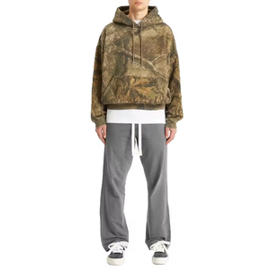 <b>Men's</b> Camouflage Hooded Sweatshirt Oversized Regular Fit Sublimation Print French Terry Casual Autumn Streetwear Style - Product Image 1