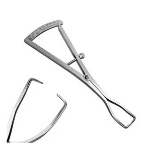 Calibrador de Medición de Crestas Castroviejo 0-40mm, Instrumento de Precisión para Implantes Dentales, de Acero Inoxidable Quirúrgico - Product Image 2
