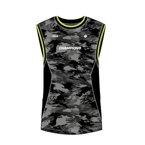 Maillot de sport personnalisé camouflage sans manches à séchage rapide pour basketball et football, impression numérique - Product Image 1