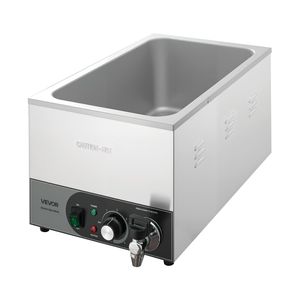 Scaldavivande Elettrico Commerciale in Acciaio Inox da 1200W, Riscaldamento Rapido, Bagnomaria Staccabile per Banco da Lavoro, Attrezzatura per Mantenimento Calore - Product Image 1