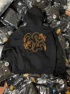 Custom Stitched Black White-Royal Line Sports Pullover Sudadera con capucha - Product Image 2