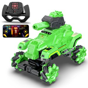 Mirana 4WD Drifter Tank Bullet Shooter | 4x4 <b>RC</b> Car Toy for Kids | 360 Rotation Omnidirectional Wheels | Remote App <b>Controlled</b> | - Product Image 3