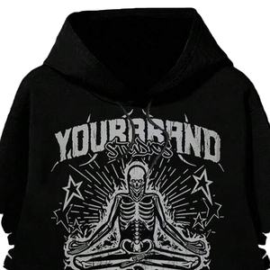Sudadera Deportiva Unisex de Algodón Grueso para Gimnasio, Talla Grande, con Cintura Elástica y Logotipo Personalizado Bordado en 3D - Product Image 4