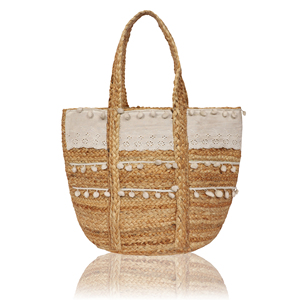 Sacs messager tendance 2026 en jute tressé style bohème écologique à fermeture ouverte pour femmes, adolescentes, voyages, shopping, plage, fêtes - Product Image 1