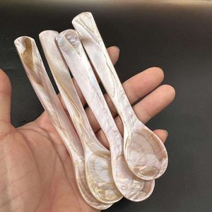 Mother of Pearl Spoon with Logo Handmade Natural Shell Tableware for Hotel Dining Restaurant Supply OEM Manufacturer - Product Image 2