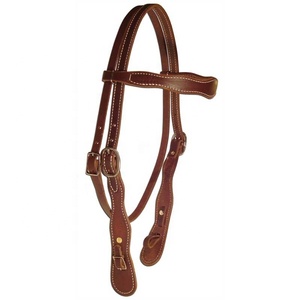 Cabecera de caballo Cabecera occidental de cuero cosido elegante - Product Image 1