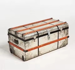 Coffre de rangement en acier thermolaqué noir et blanc, double tonalité, coffre utilitaire métallique, durable, verrouillable, pour la maison - Product Image 6