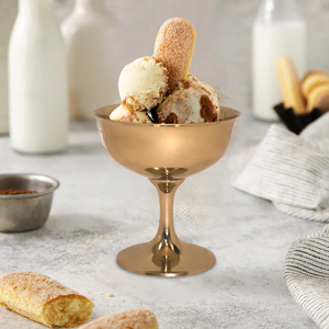 Bol à glace élégant en laiton, vente en gros, pièces en laiton Royal Crafts, bol à glace avec cuillère au prix le plus bas - Product Image 4