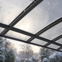 Abri de stationnement pour 2 voitures Angye, moderne et luxueux, personnalisé pour villa, avec cadre en alliage d'aluminium thermolaqué et auvent pare-soleil