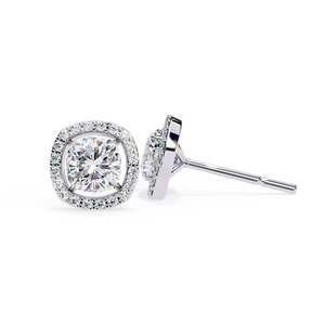 Boucles d'oreilles en diamant rond brillant de haute qualité, cultivé en laboratoire, bijoux fins, collection de bijoux classiques de luxe - Product Image 3