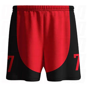 Nouvel ensemble de maillots et shorts de basketball rouges personnalisés, respirants, à séchage rapide, avec impression par transfert thermique, grandes tailles - Product Image 6