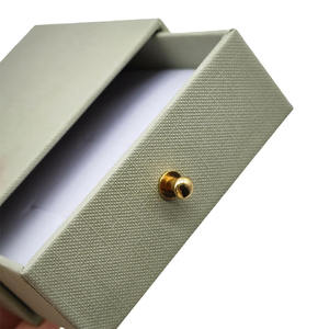 Eco-Friendly <b>White</b> Beige Cardboard Drawer Paper Gift <b>Box</b> Packaging for Necklace Ring - Product Image 3