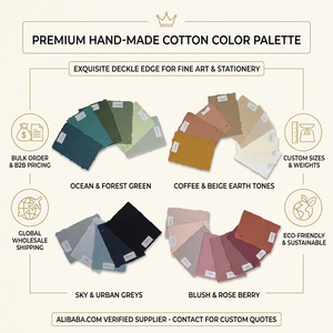 Papeles de Algodón de Colores con Bordes Irregulares para Manualidades, Invitaciones e Impresión, Venta al por Mayor, Calidad de Exportación OEM - Product Image 6