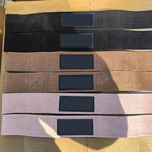 Sangles de poignet en cuir robustes avec logo personnalisé pour l'entraînement de musculation, antidérapantes, pour la force de préhension en salle de sport - Product Image 5