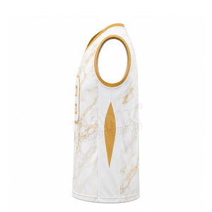 Venta en Línea, Disponible, Jersey de Baloncesto Profesional, Transpirable, Tallas Grandes, Personalizable, Absorbe la Humedad, MOQ Bajo - Product Image 3