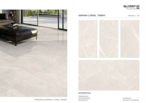 Azulejos de Porcelana Esmaltada de Alto Brillo de 600x1200 mm, Azulejos de Gran Tamaño para Pisos, para Construcción Interior Moderna - Product Image 2