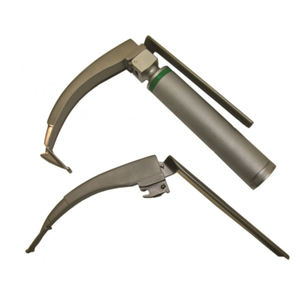 Laryngoscope vétérinaire de qualité supérieure avec éclairage LED, lames en acier inoxydable, manche à usage unique, fibre optique manuelle - Product Image 2