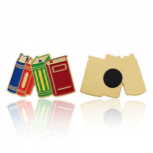 Aimants de réfrigérateur en métal plaqué personnalisés, durables, sur le thème des livres, pour cadeaux promotionnels, pour bibliothèques, librairies et souvenirs - Product Image 2