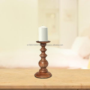 Candelabros de madera de mango personalizados al por mayor, farolillos y frascos decorativos de mesa, la mejor calidad para Navidad - Product Image 3