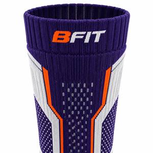 Men's Athletic <b>Socks</b> Winter Purple Gray <b>Orange</b> Geometric Knitted Breathable Wool/Nylon Quick Dry Anti-Bacterial Sports Regular - Product Image 5