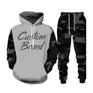 Ensemble de survêtement pour homme, 2 pièces, sweat-shirt et pantalon de survêtement, tenue décontractée pour le jogging, service OEM - Product Image 3