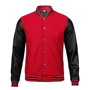 Chaqueta con Parches Bordados OEM, Chaqueta Letterman con Logotipo Personalizado, Chaqueta Varsity para Hombre - Product Image 1
