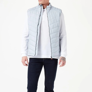 Chaleco de Plumón Acolchado para Hombre, Diseño Brillante y Grueso, con Logotipo Personalizado, Servicio OEM - Product Image 2