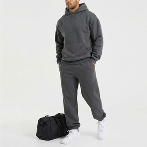 Premium Quality Custom Logo Men's Casual Hooded Sweatshirt & Jogger Tracksuit Set Breathable Men's Sweatsuits At Whole Sale Rate - Product Image 1